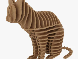 3d jigsaw puzzle cat 1 3D Model