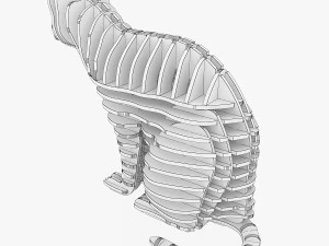 3d jigsaw puzzle cat 1 3D Model