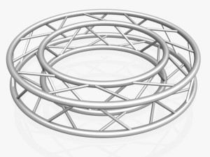 circle square truss - full diameter 150cm 3D Модель