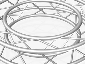 circle square truss - full diameter 150cm Model 3D