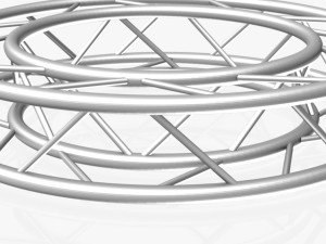 circle square truss - full diameter 150cm Model 3D