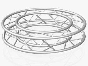 circle square truss - full diameter 150cm Model 3D