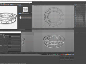 circle square truss - full diameter 150cm Model 3D