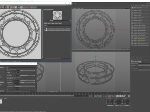 circle square truss - full diameter 150cm Model 3D