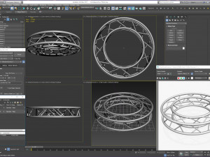 circle square truss - full diameter 150cm Model 3D