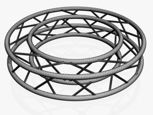 circle square truss - full diameter 150cm Model 3D