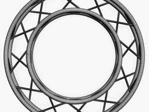 circle square truss - full diameter 150cm Model 3D