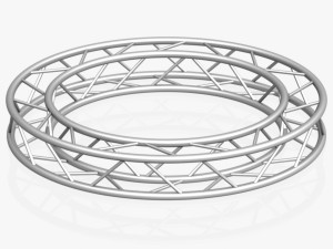 circle square truss - full diameter 200cm Model 3D