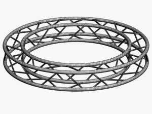circle square truss - full diameter 200cm Modelo 3D