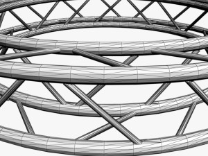 circle square truss - full diameter 200cm Modelo 3D