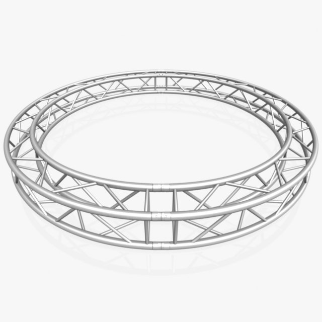 circle square truss - full diameter 300cm Modelo 3D .c4d .max .obj .3ds .fbx .stl .blend 
