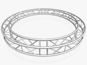 treliça quadrada circular - diâmetro total 300 cm Modelo 3D