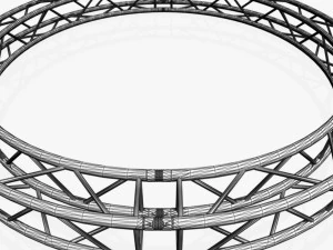circle square truss - full diameter 300cm 3D Model