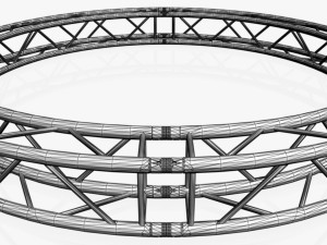 circle square truss - full diameter 300cm Modelo 3D