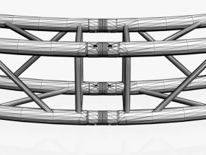 circle square truss - full diameter 300cm 3D Model