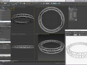 circle square truss - full diameter 300cm Modelo 3D