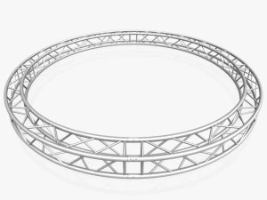 circle square truss - full diameter 400cm 3D Model