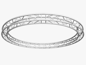 circle square truss - full diameter 400cm 3D Model