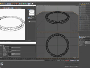 circle square truss - full diameter 400cm 3D Model