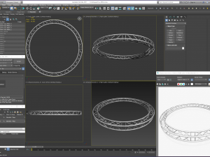 circle square truss - full diameter 400cm Model 3D