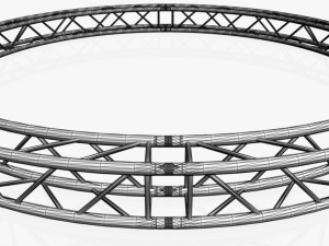 circle square truss - full diameter 400cm Model 3D
