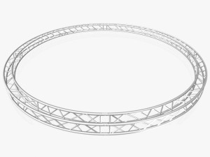 circle square truss - full diameter 600cm Model 3D