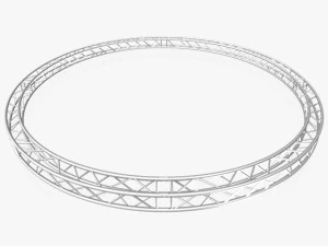 圆形方形桁架-全直径600cm 3D 模型