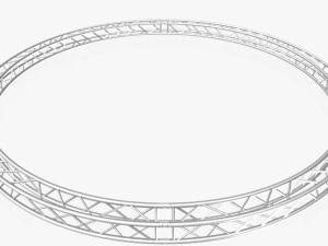 circle square truss - full diameter 600cm 3D Model