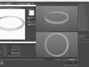 circle square truss - full diameter 600cm 3D Model