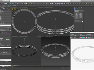 circle square truss - full diameter 600cm Modèle 3D
