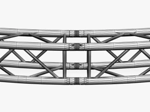 circle square truss - full diameter 600cm 3D Model