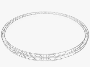 circle square truss - full diameter 800cm 3D Model