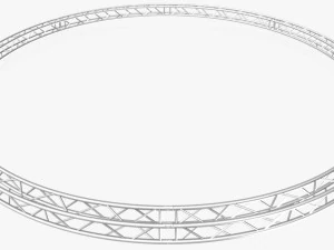 circle square truss - full diameter 800cm 3D Model