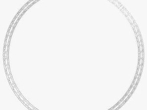 circle square truss - full diameter 800cm 3D Model
