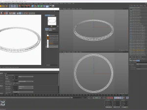 circle square truss - full diameter 800cm 3D Model