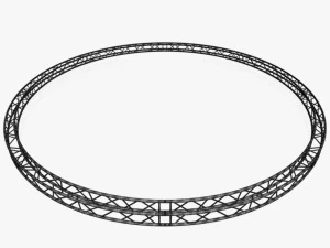 circle square truss - full diameter 800cm 3D Model