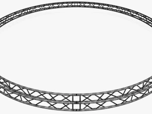 circle square truss - full diameter 800cm 3D Model