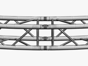 circle square truss - full diameter 800cm 3D Model