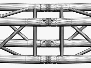 circle square truss - full diameter 800cm 3D Model