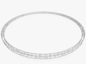 circle square truss - full diameter 1000cm Model 3D