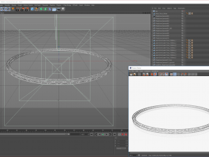 circle square truss - full diameter 1000cm 3D Модель
