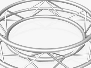 circle triangular truss - full diameter 150cm 3D Model