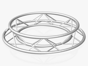 circle triangular truss - full diameter 150cm Modelo 3D