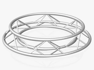 circle triangular truss - full diameter 150cm 3D Model