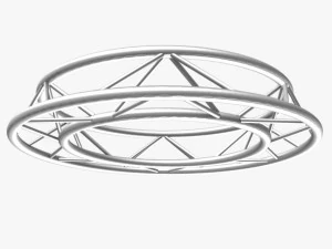 circle triangular truss - full diameter 150cm 3D Model