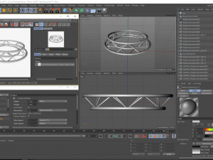 circle triangular truss - full diameter 150cm Modelo 3D