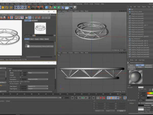 circle triangular truss - full diameter 150cm 3D Model