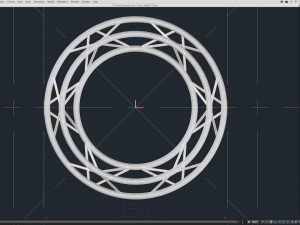 circle triangular truss - full diameter 150cm Modelo 3D
