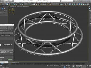 circle triangular truss - full diameter 150cm 3D Model