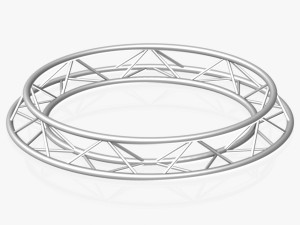 circle triangular truss - full diameter 200cm 3D-Modell